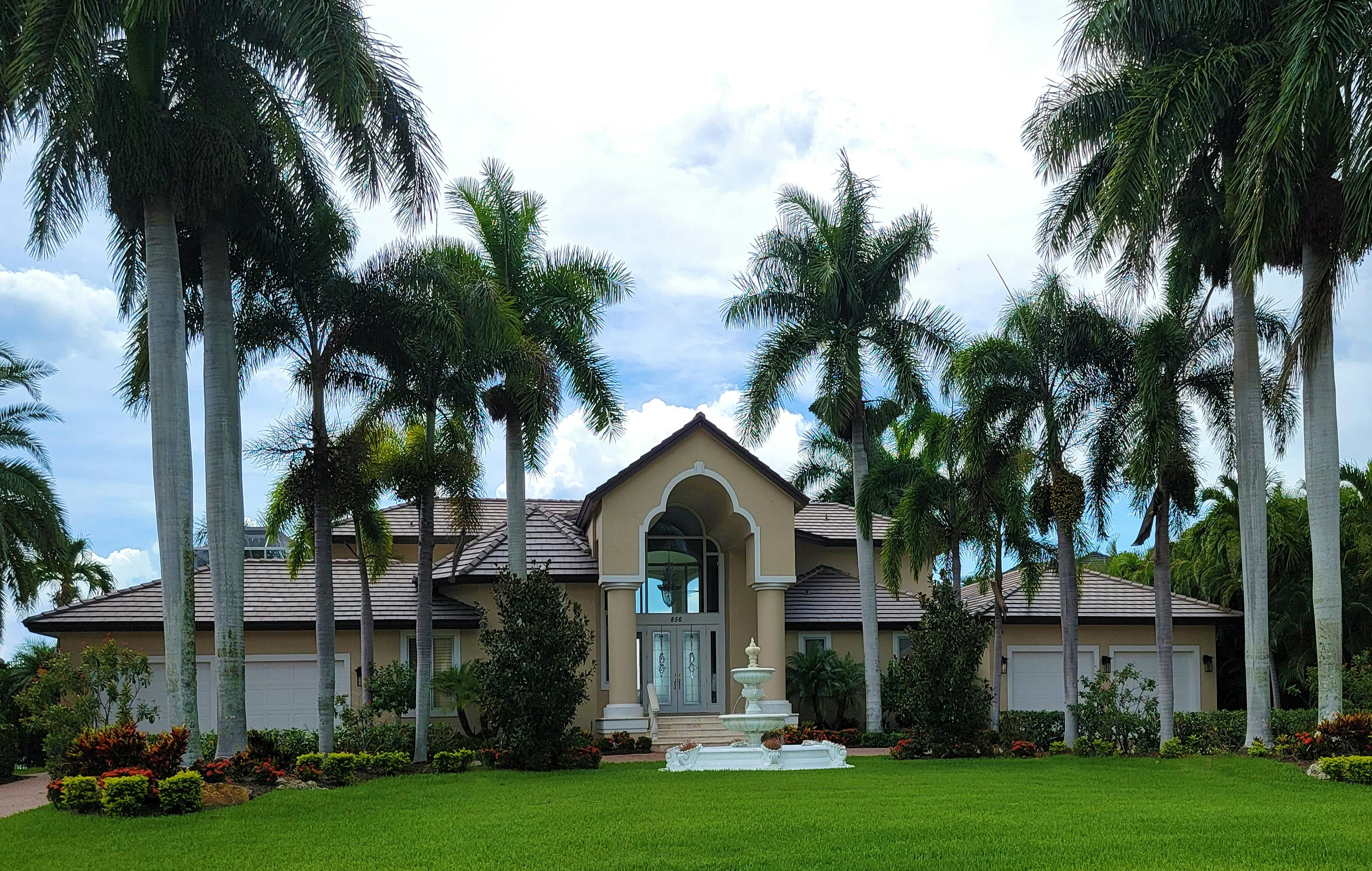 Beautiful Florida Home with Palm Trees
